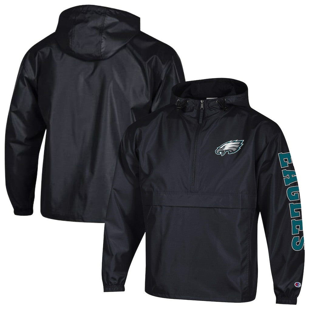 Packable Windbreaker Half-Zip Jacket - Philadelphia Eagles