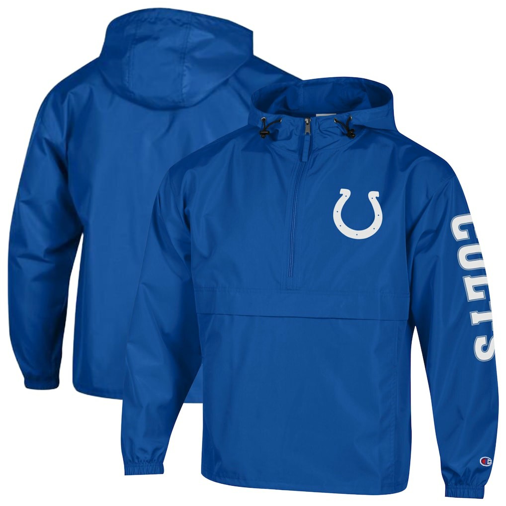 Packable Windbreaker Half-Zip Jacket - Indianapolis Colts