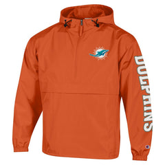 Packable Windbreaker Half-Zip Jacket - Miami Dolphins