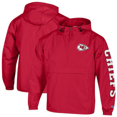 Packable Windbreaker Half-Zip Jacket - Kansas City Chiefs