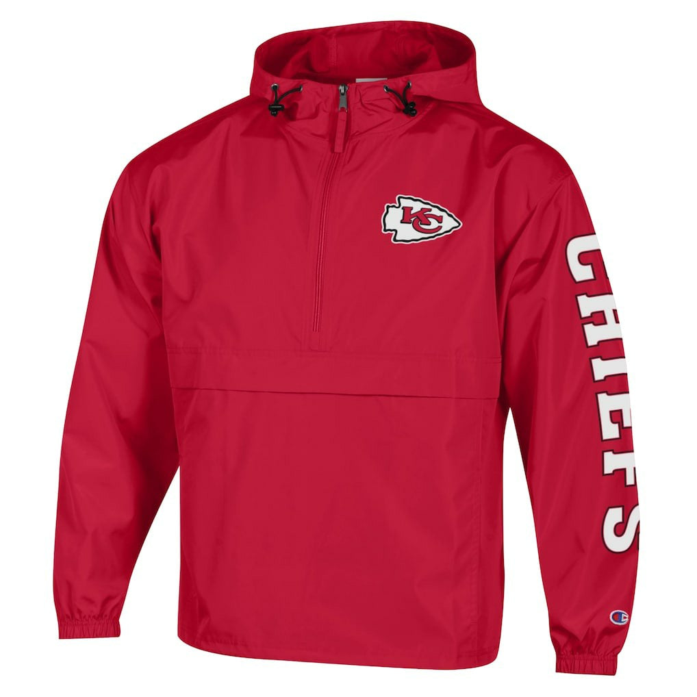 Packable Windbreaker Half-Zip Jacket - Kansas City Chiefs