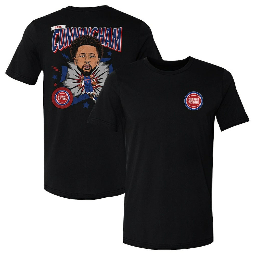NBA Cade Cunningham Detroit Pistons 500 Level Caricature T-Shirt sale