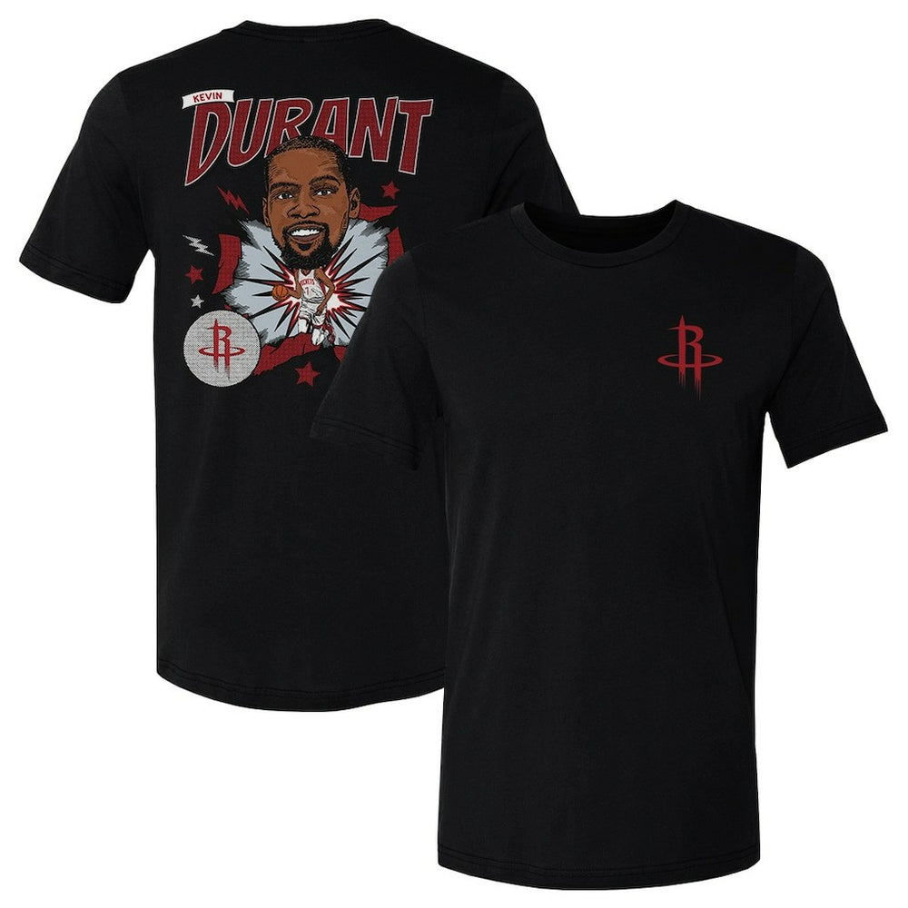 NBA Kevin Durant Houston Rockets 500 Level Caricature T-Shirt