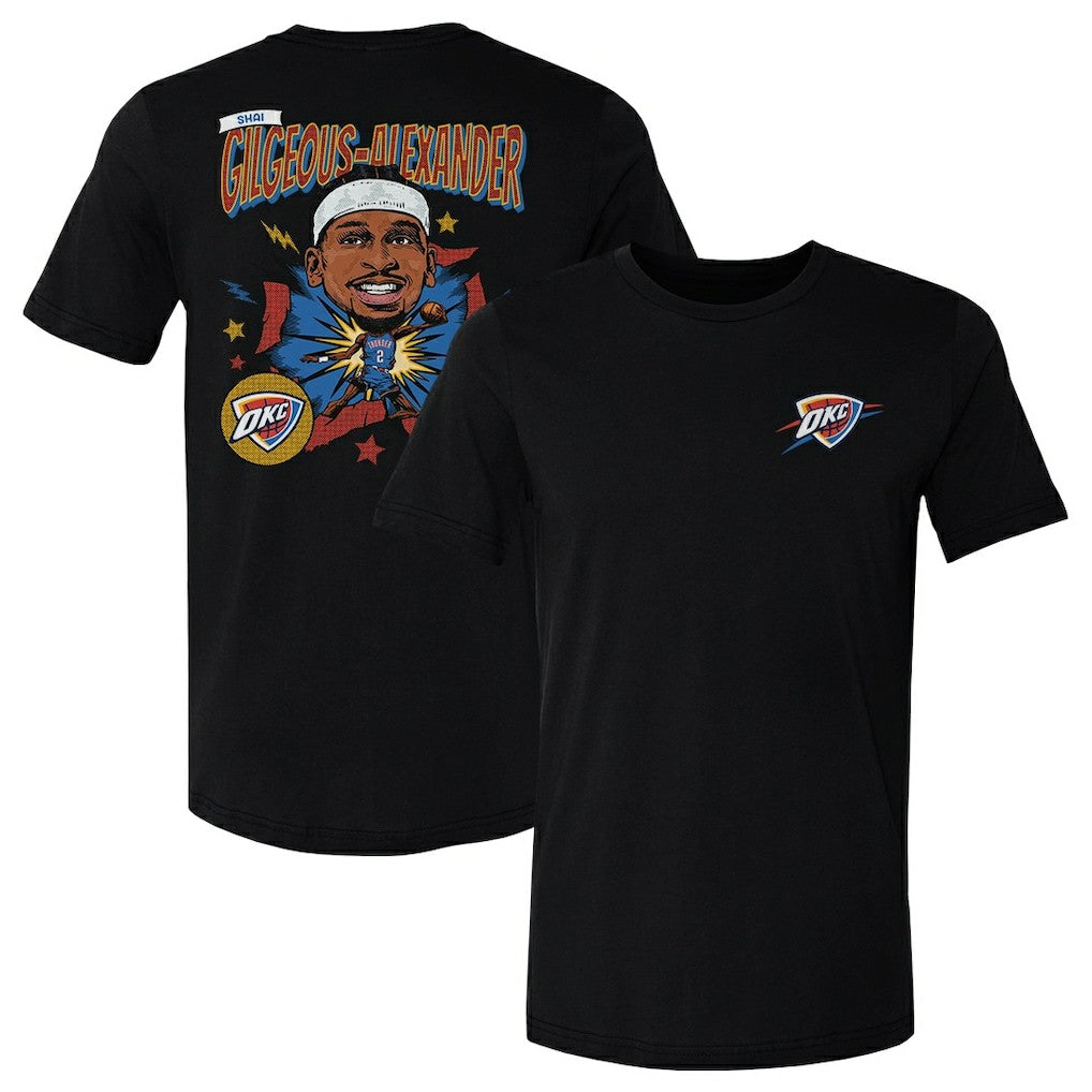 NBA Shai Gilgeous-Alexander Oklahoma City Thunder 500 Level Caricature T-Shirt