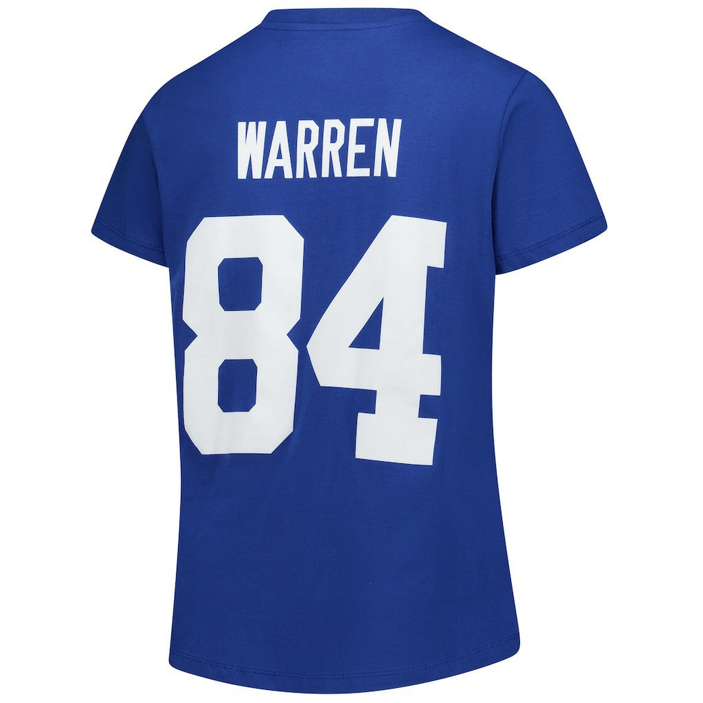 Tyler Warren  Women's Plus Size Name & Number V-Neck T-Shirt - Indianapolis Colts