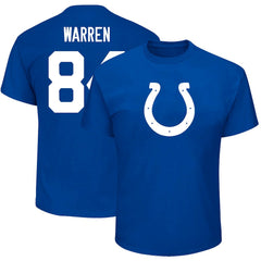 Tyler Warren  Big & Tall Player Name & Number T-Shirt - Indianapolis Colts