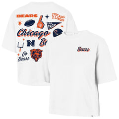 '47 Women's Collage Script Reed City T-Shirt - Chicago Bears