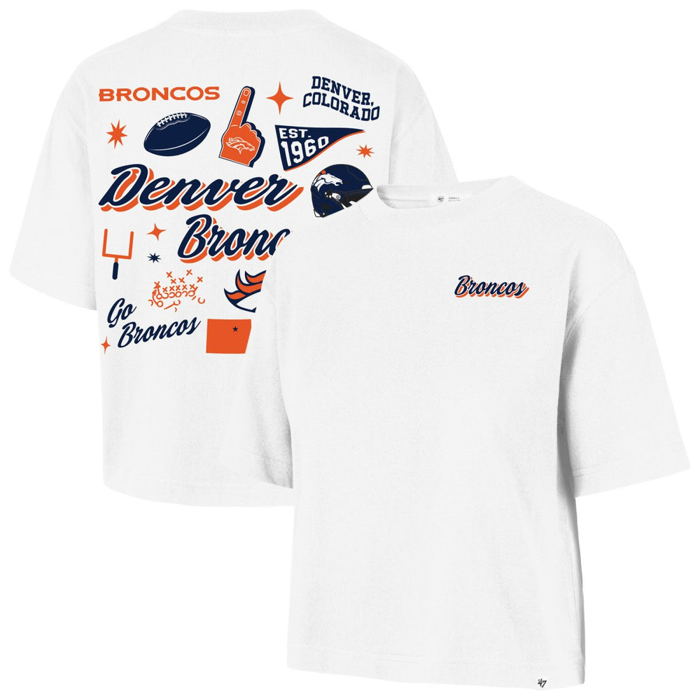 '47 Women's Collage Script Reed City T-Shirt - Denver Broncos
