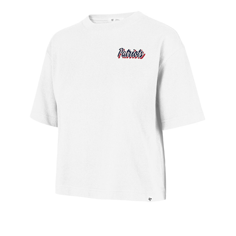 '47 Women's Collage Script Reed City T-Shirt - New England Patriots