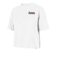 '47 Women's Collage Script Reed City T-Shirt - New England Patriots