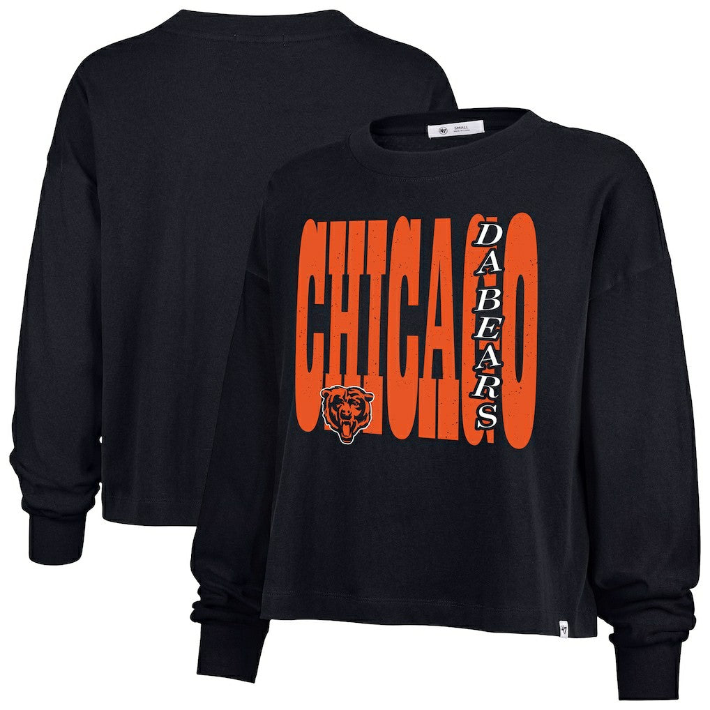 '47 Women's Stacked Sydney Long Sleeve T-Shirt - Chicago Bears