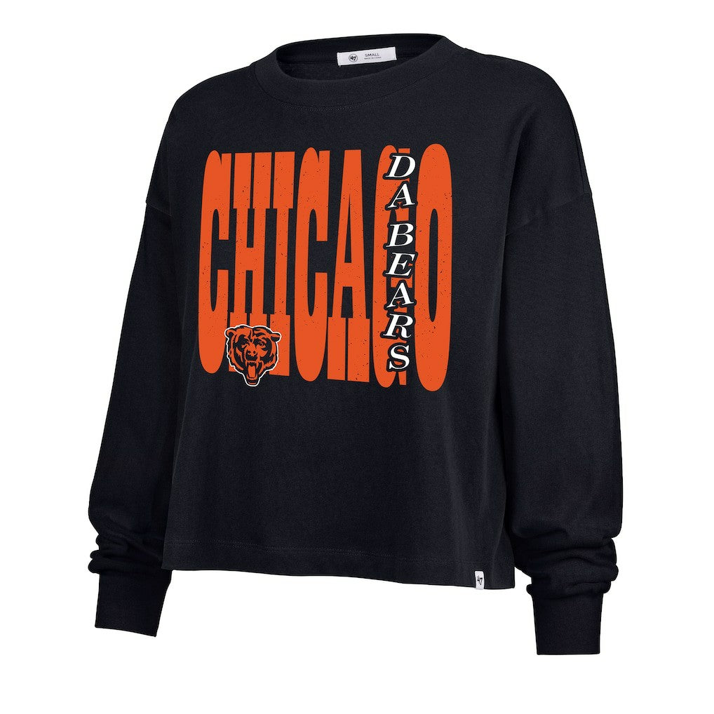 '47 Women's Stacked Sydney Long Sleeve T-Shirt - Chicago Bears