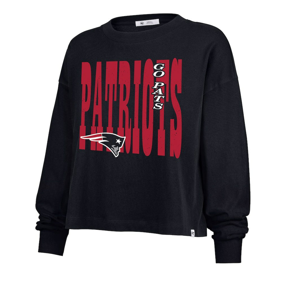 '47 Women's Stacked Sydney Long Sleeve T-Shirt - New England Patriots
