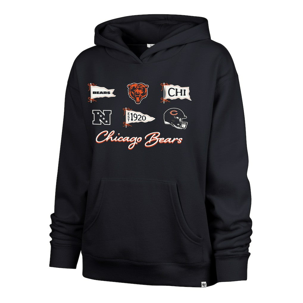 '47 Women's Bow & Banners Naomi Hoodie - Chicago Bears