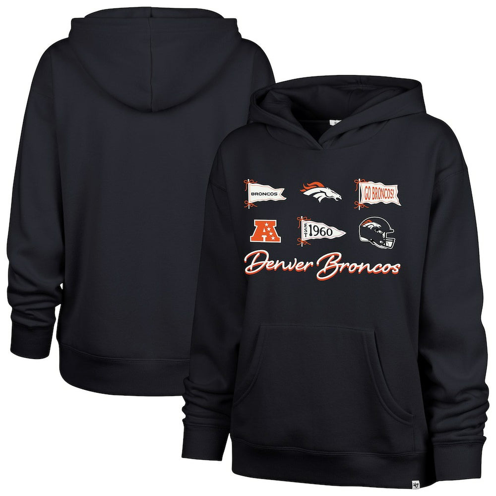 '47 Women's Bow & Banners Naomi Hoodie - Denver Broncos