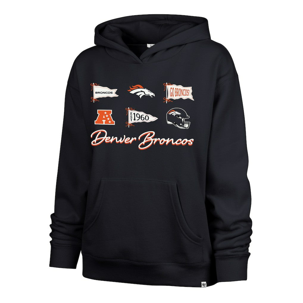 '47 Women's Bow & Banners Naomi Hoodie - Denver Broncos