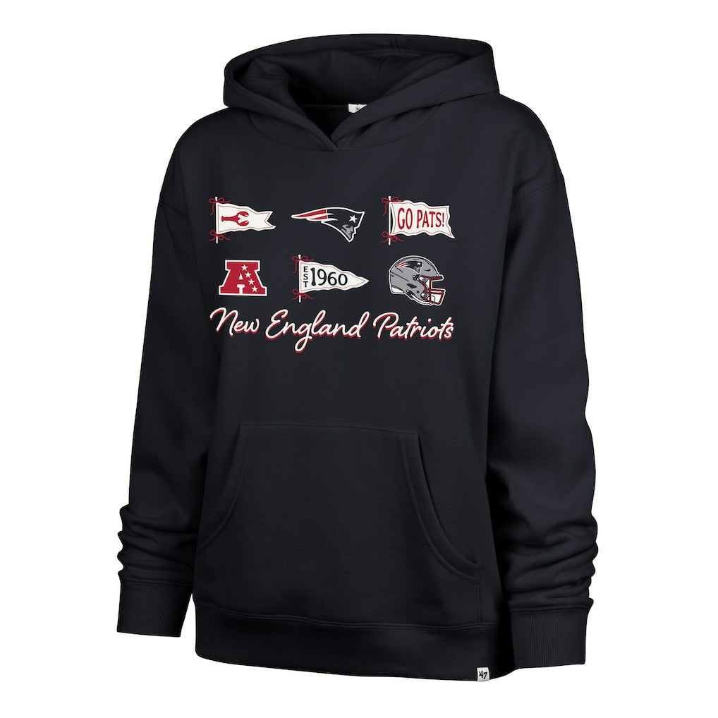 '47 Women's Bow & Banners Naomi Hoodie - New England Patriots