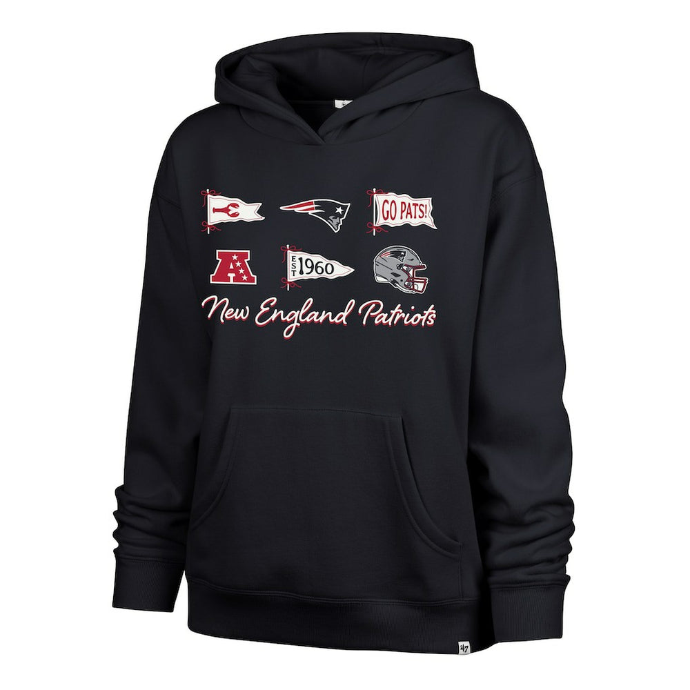 '47 Women's Bow & Banners Naomi Hoodie - New England Patriots