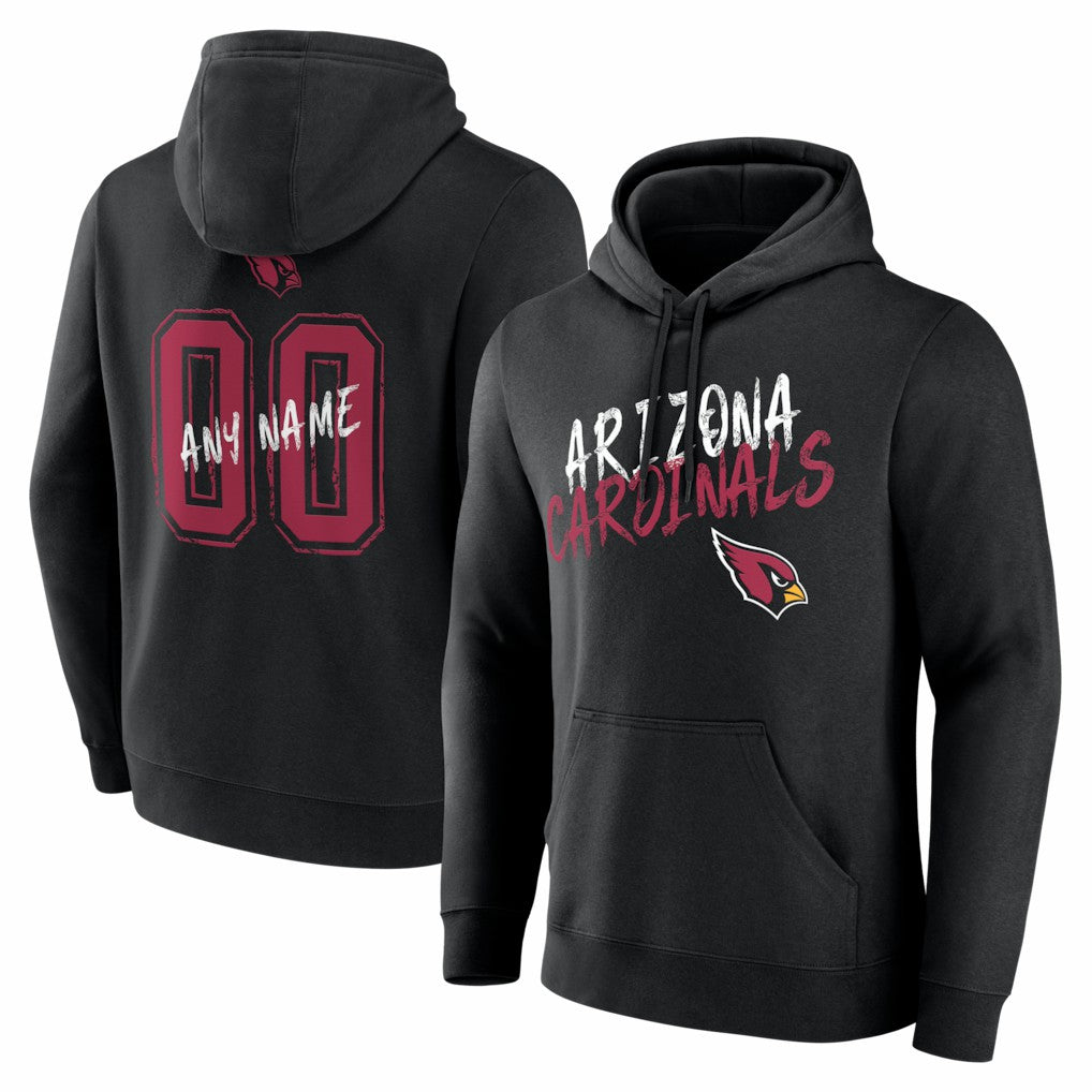 Hustle Personalized Name & Number Hoodie - Arizona Cardinals