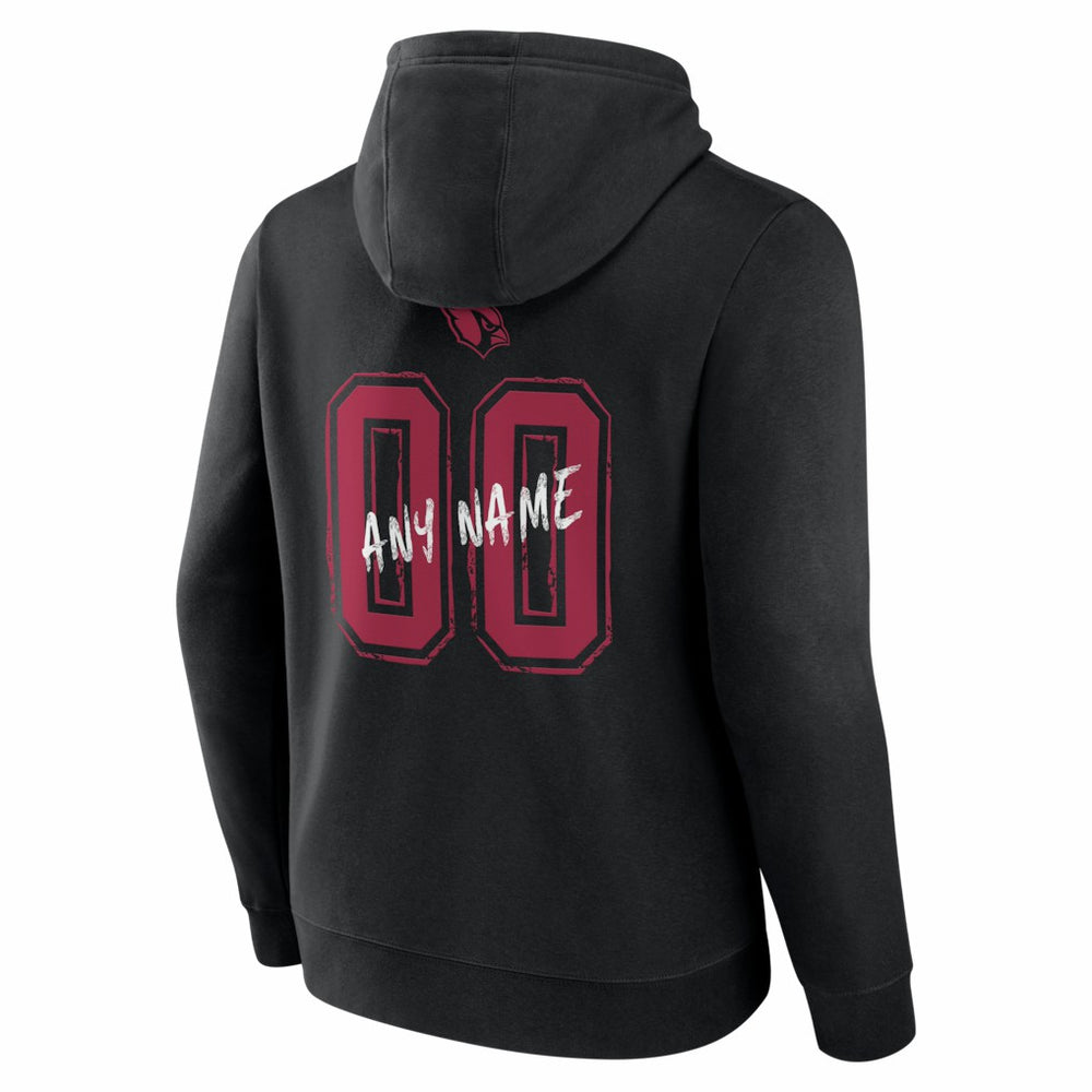 Hustle Personalized Name & Number Hoodie - Arizona Cardinals
