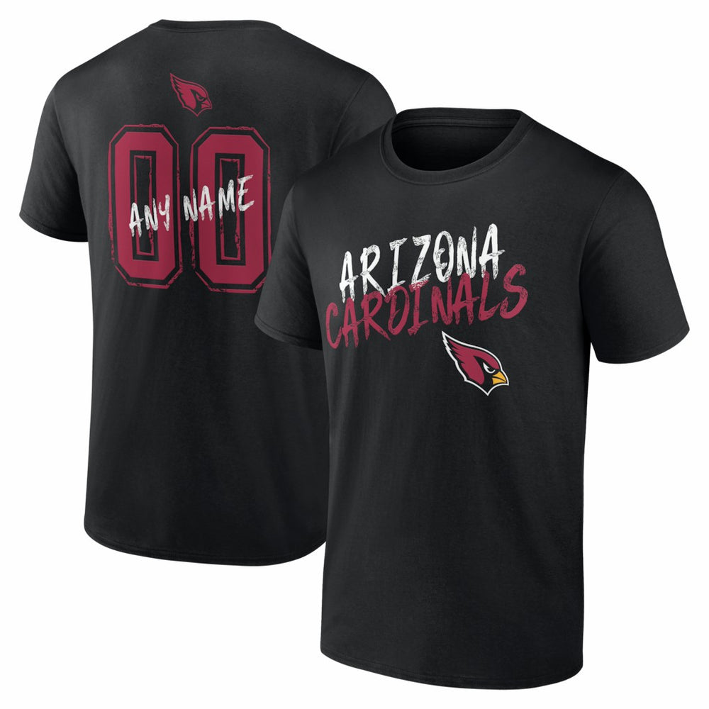 Hustle Personalized Name & Number T-Shirt - Arizona Cardinals