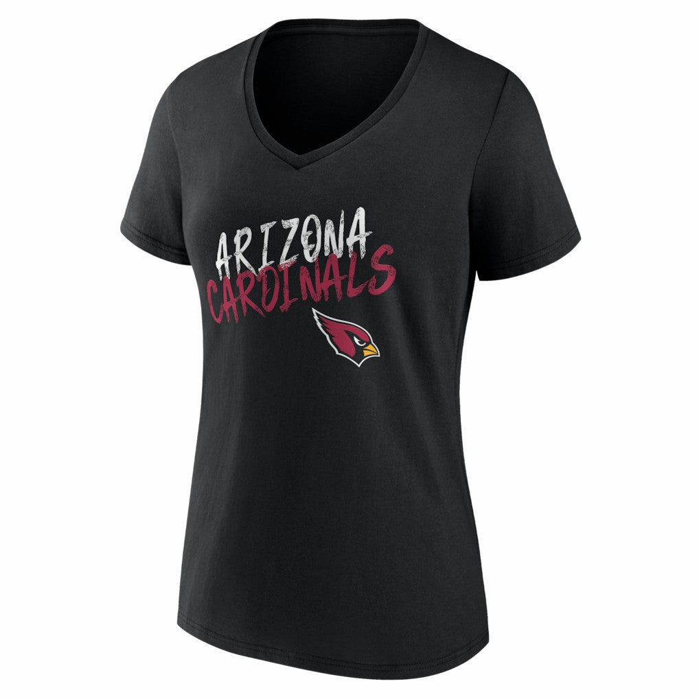 Women's Hustle Personalized Name & Number V-Neck T-Shirt - Arizona Cardinals