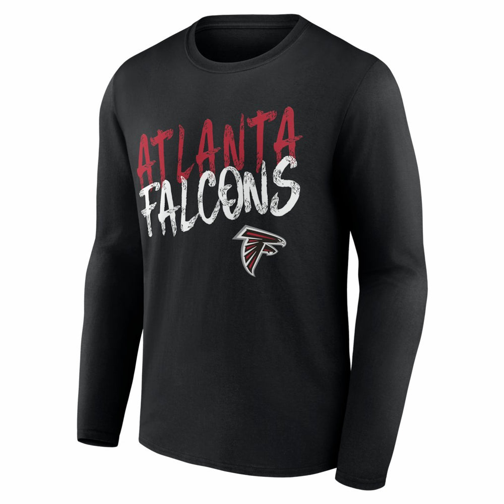 Hustle Personalized Name & Number Long Sleeve T-Shirt - Atlanta Falcons