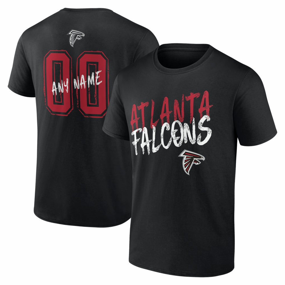 Hustle Personalized Name & Number T-Shirt - Atlanta Falcons