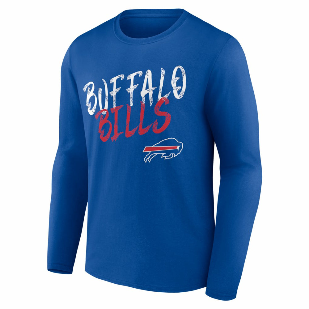 Hustle Personalized Name & Number Long Sleeve T-Shirt - Buffalo Bills