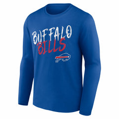 Hustle Personalized Name & Number Long Sleeve T-Shirt - Buffalo Bills