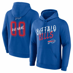 Hustle Personalized Name & Number Hoodie - Buffalo Bills