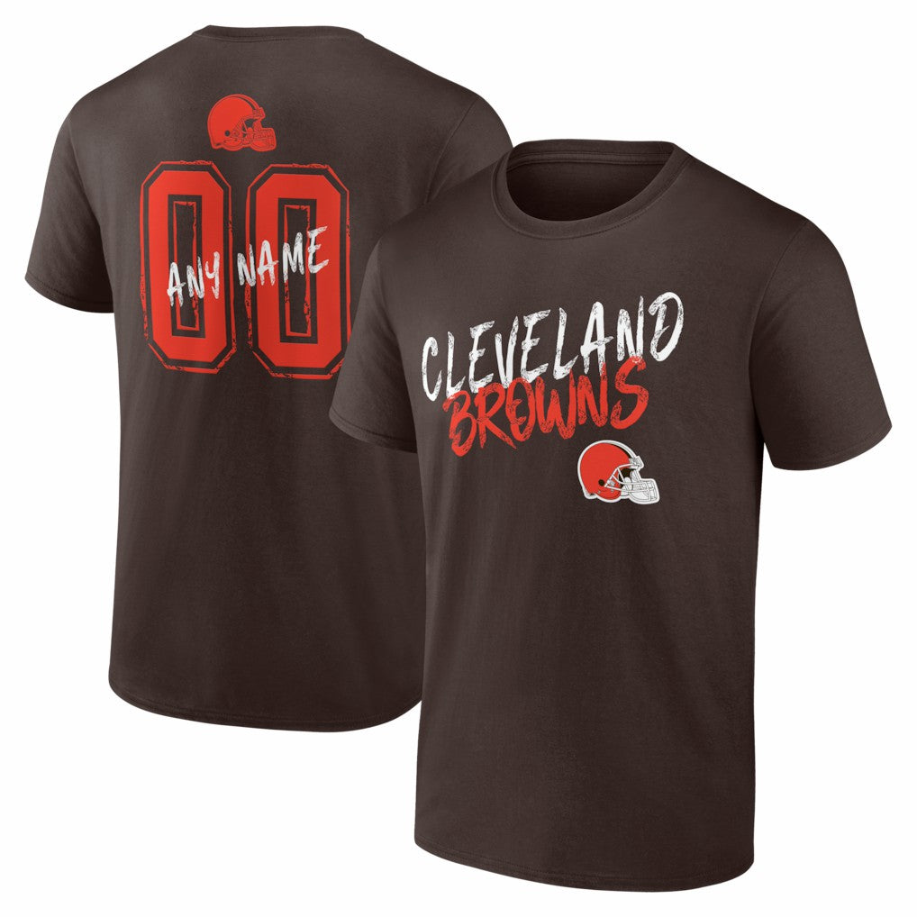 Hustle Personalized Name & Number T-Shirt - Cleveland Browns