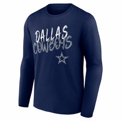 Hustle Personalized Name & Number Long Sleeve T-Shirt - Dallas Cowboys