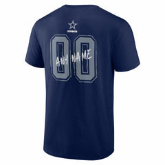 Hustle Personalized Name & Number T-Shirt - Dallas Cowboys