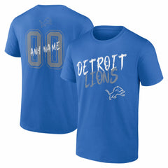 Hustle Personalized Name & Number T-Shirt - Detroit Lions