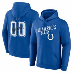 Hustle Personalized Name & Number Hoodie - Indianapolis Colts
