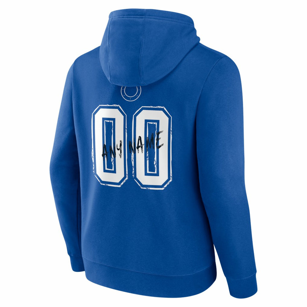 Hustle Personalized Name & Number Hoodie - Indianapolis Colts