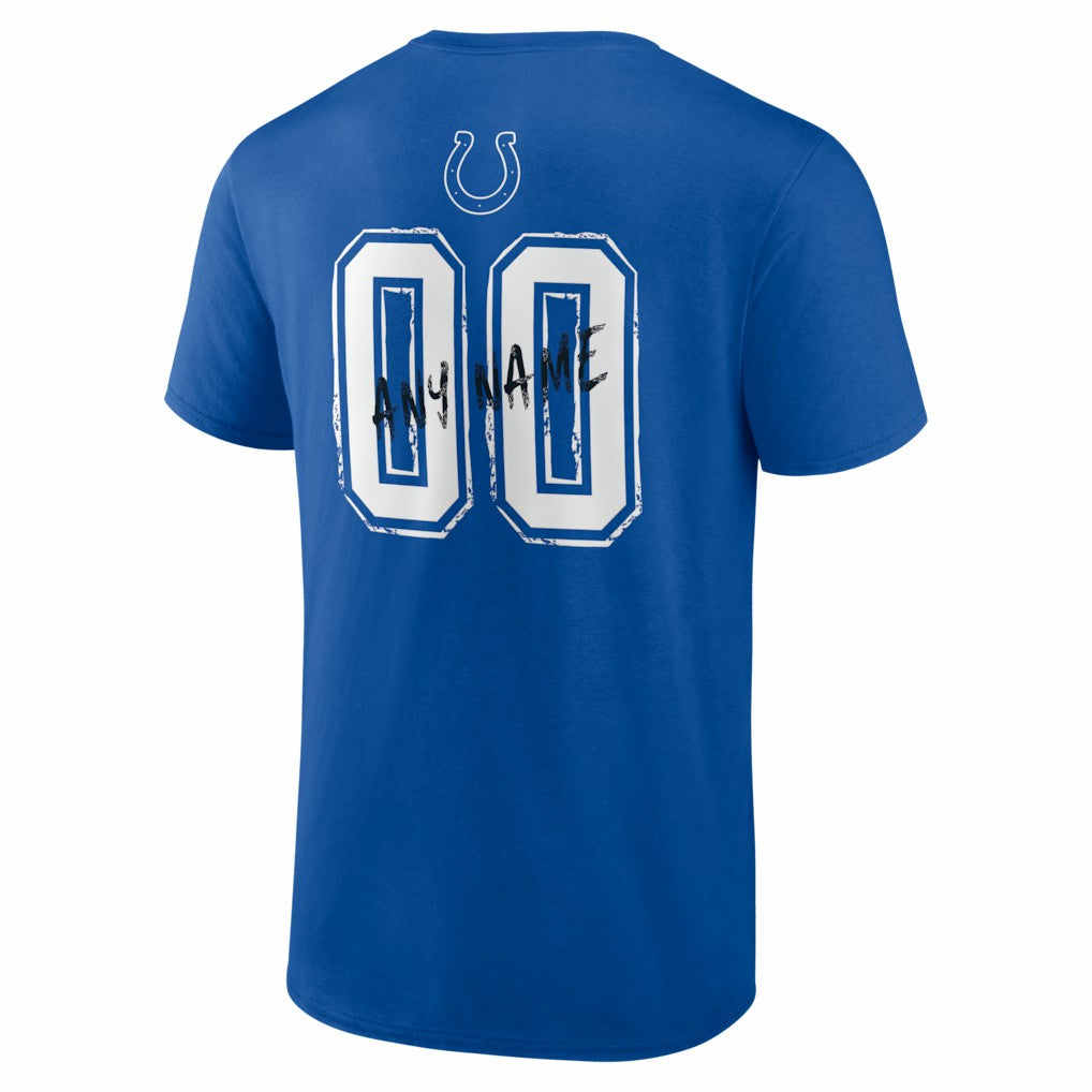 Hustle Personalized Name & Number T-Shirt - Indianapolis Colts