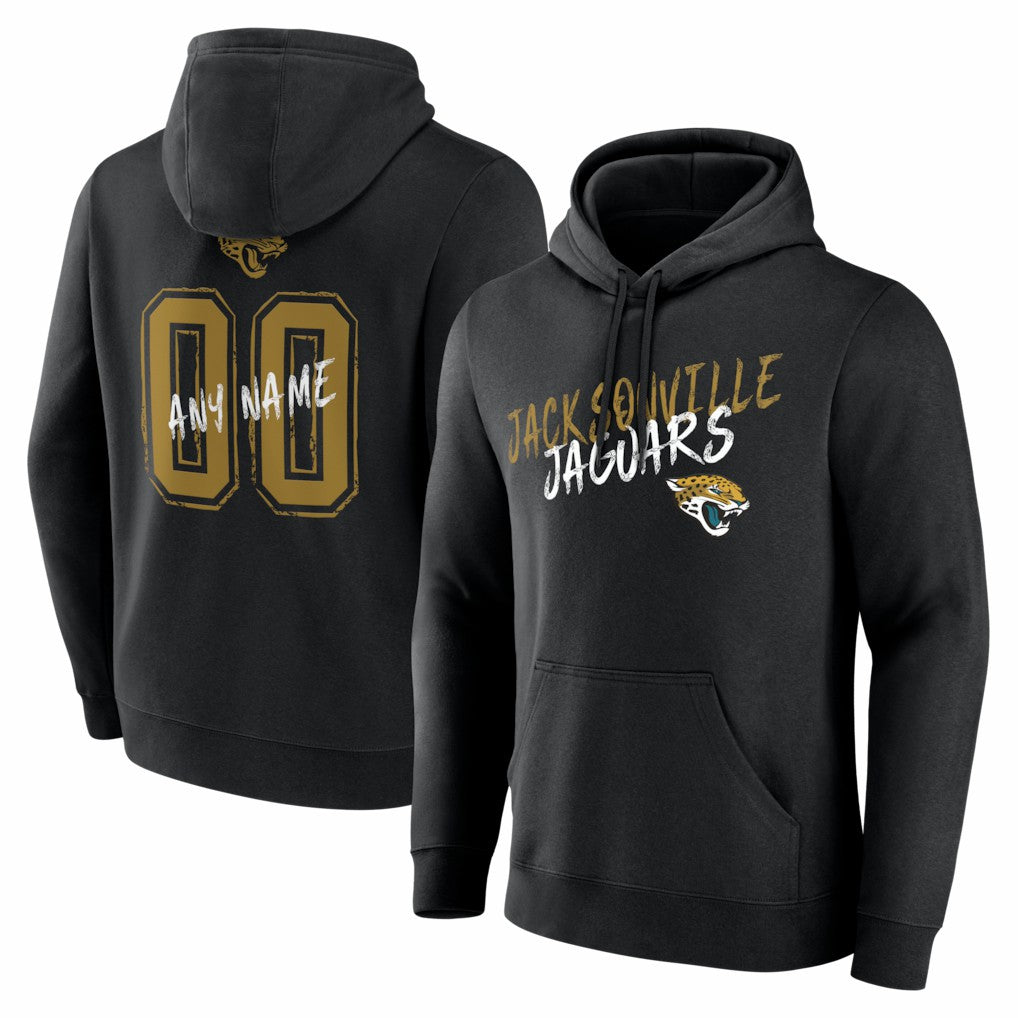 Hustle Personalized Name & Number Hoodie - Jacksonville Jaguars