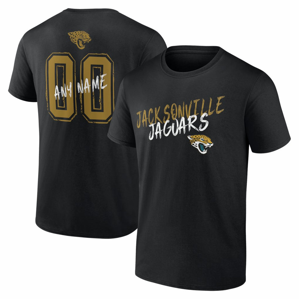 Hustle Personalized Name & Number T-Shirt - Jacksonville Jaguars