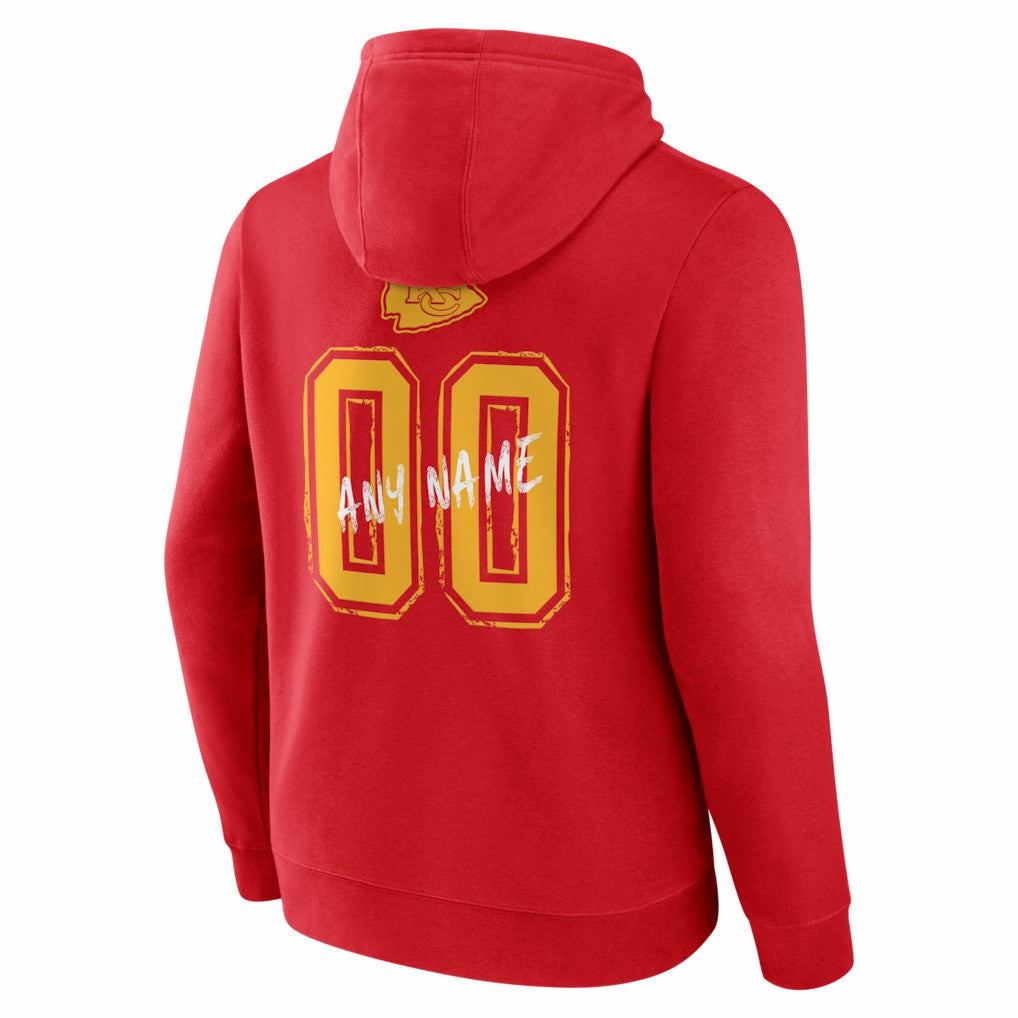 Hustle Personalized Name & Number Hoodie - Kansas City Chiefs
