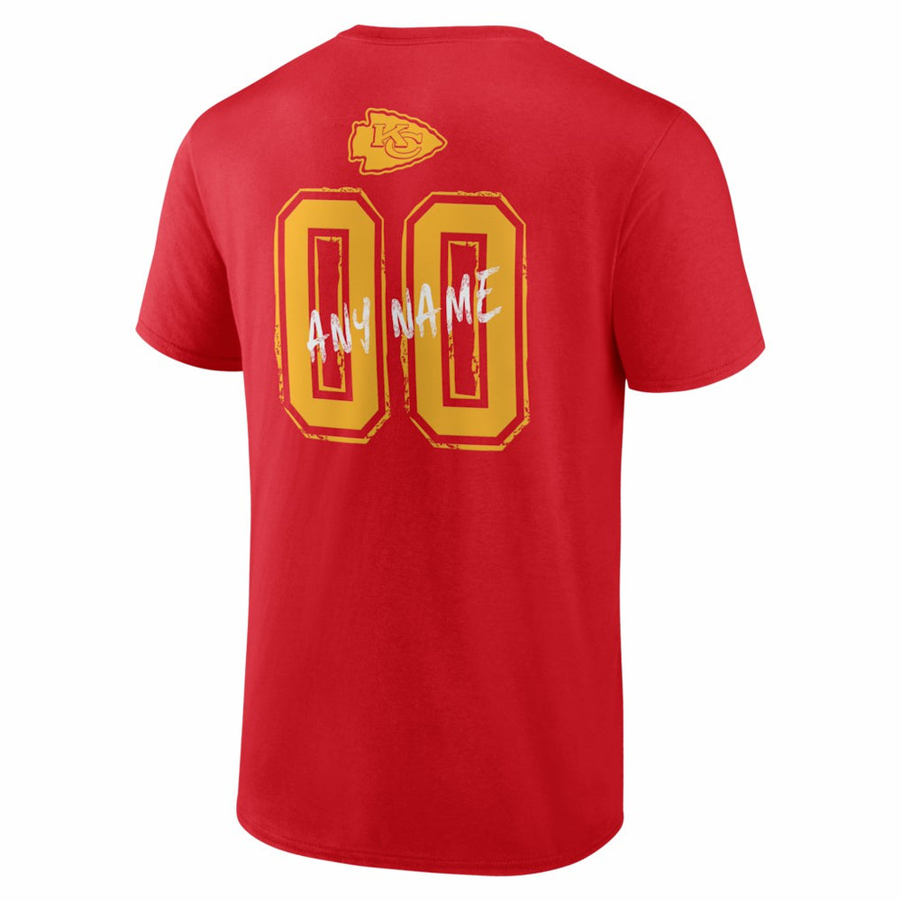 Hustle Personalized Name & Number T-Shirt - Kansas City Chiefs