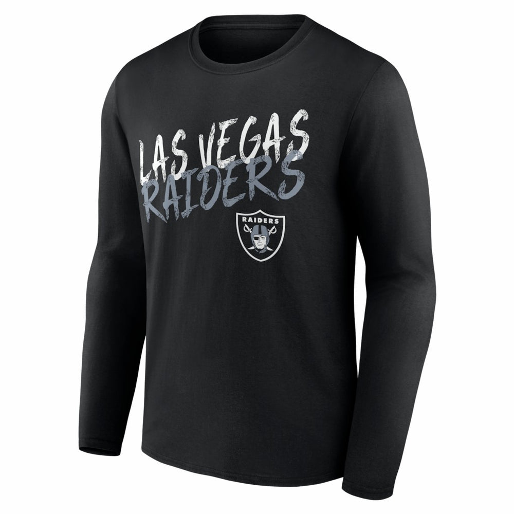 Hustle Personalized Name & Number Long Sleeve T-Shirt - Las Vegas Raiders