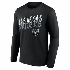 Hustle Personalized Name & Number Long Sleeve T-Shirt - Las Vegas Raiders