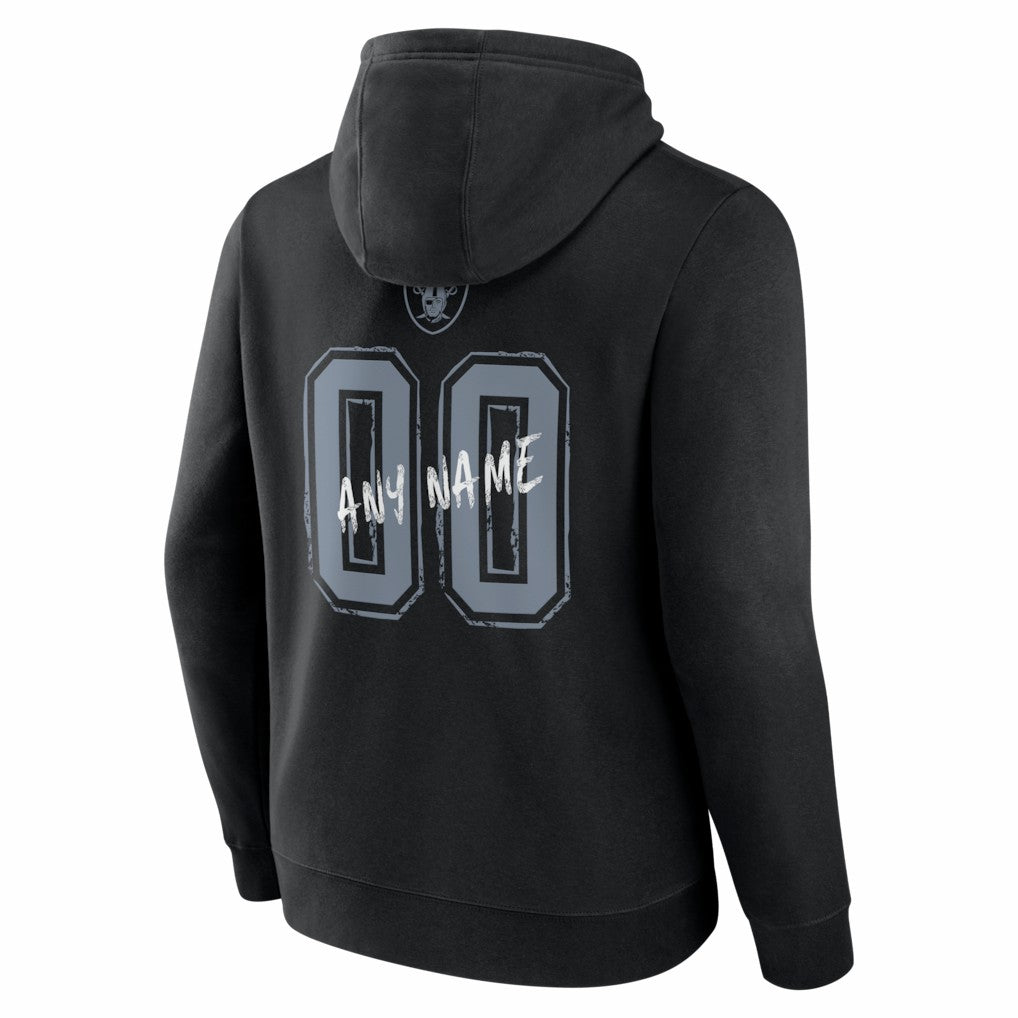 Hustle Personalized Name & Number Hoodie - Las Vegas Raiders