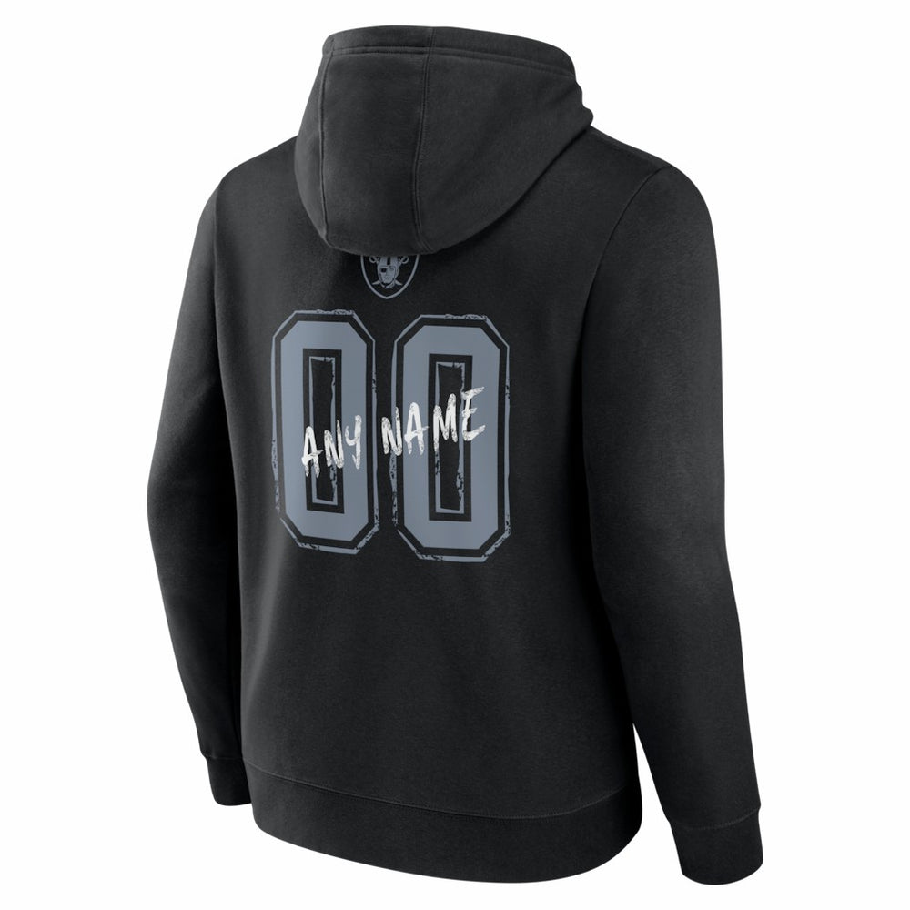 Hustle Personalized Name & Number Hoodie - Las Vegas Raiders