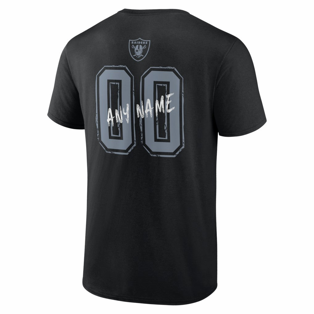 Hustle Personalized Name & Number T-Shirt - Las Vegas Raiders