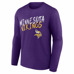 Hustle Personalized Name & Number Long Sleeve T-Shirt - Minnesota Vikings