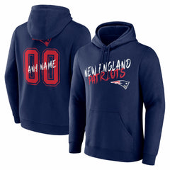 Hustle Personalized Name & Number Hoodie - New England Patriots