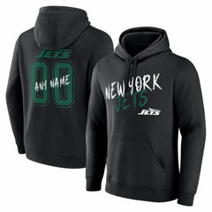 Hustle Personalized Name & Number Hoodie - New York Jets